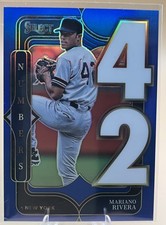 2025 Panini Select Mariano Rivera #16 Numbers Blue Prizms 30/49 Yankees