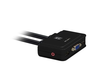 Level One USB Cable KVM 2 Ports with Audio
