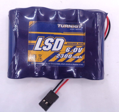 TURNIGY LSD 6V 2600MAH NIMH RECEIVER AKKUPACK GUTER ZUSTAND FUTABA STECKER