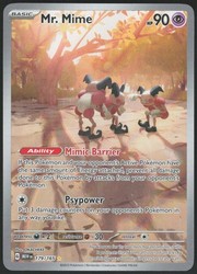 Mr. Mime 179/165 Scarlet & Violet 151 Illustration Rare Holo