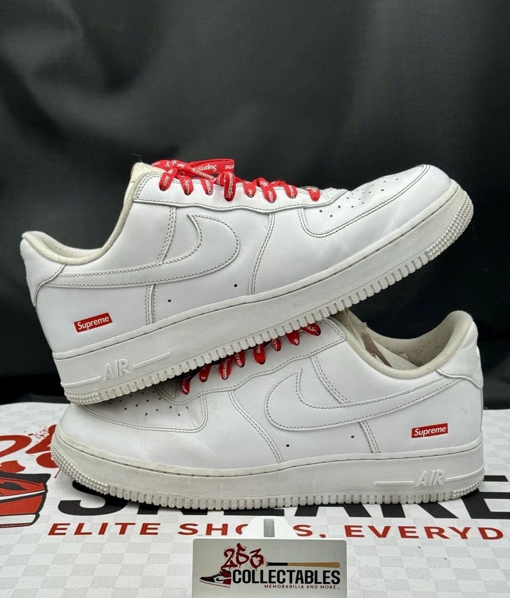 Nike Air Force 1 x Supreme Low Box Logo - White - огромный выбор