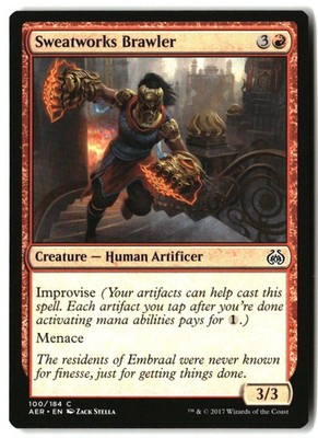 MTG Sweatworks Brawler [AER - 100] LP 5-9