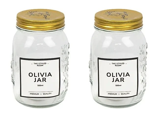 250-1000ml Glass Preserving Jars Food Storage Container Kitchen Jam Jelly Spice - Picture 2 of 39