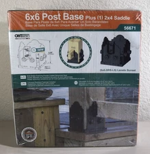 Ozco Laredo Sunset 6x6 Post Base Single Rail Saddle NEW SEALED