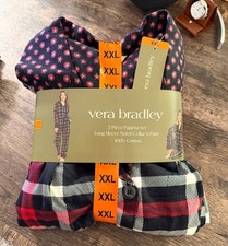 Vera Bradley Women s Pajama Set 2 Piece Long Sleeve Collar PJ Choose Color Size