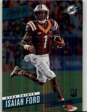 2017 Panini Prestige Isaiah Ford Xtra Points Blue Rookie #289 RC Miami Dolphins