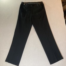 Giorgio Fiorelli Tuxedo Pants Mens 38x32 Black Superlux Super Fine No Pleat