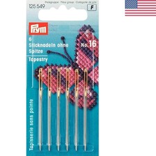 Quality Hardened Steel Tapestry Needles No. 16, 6 PC - Ideal for All Embroidery