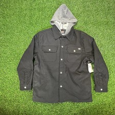 Dickies Kids black hooded jacket size M NWT