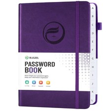 Password Book with Alphabetical Tabs, Hardcover Password Keeper, Password Not...