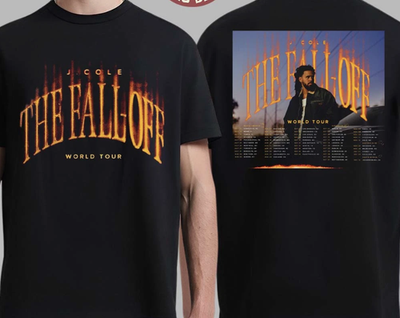 J WUMF Tシャツ 2026 Spring BLAST OFF J Cole The Fall Off World Tour 2026 Schedule Dates Two Sided T