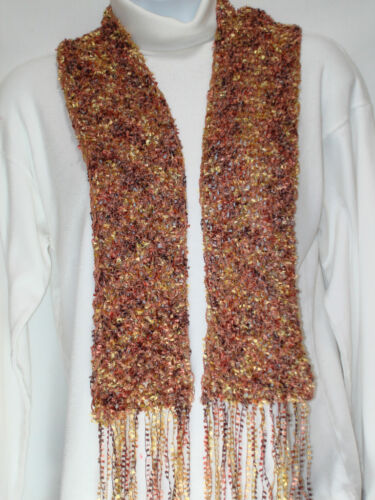 Hand Knit Scarf, Short Eyelash & thin yarn blend - Picture 10 of 25