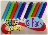Poof-slinky Pop Toobs Bundle Of 12 - Assorted Colors on sale Poof-slinky Pop Toobs Bundle Of 12 - Assorted Colors on sale