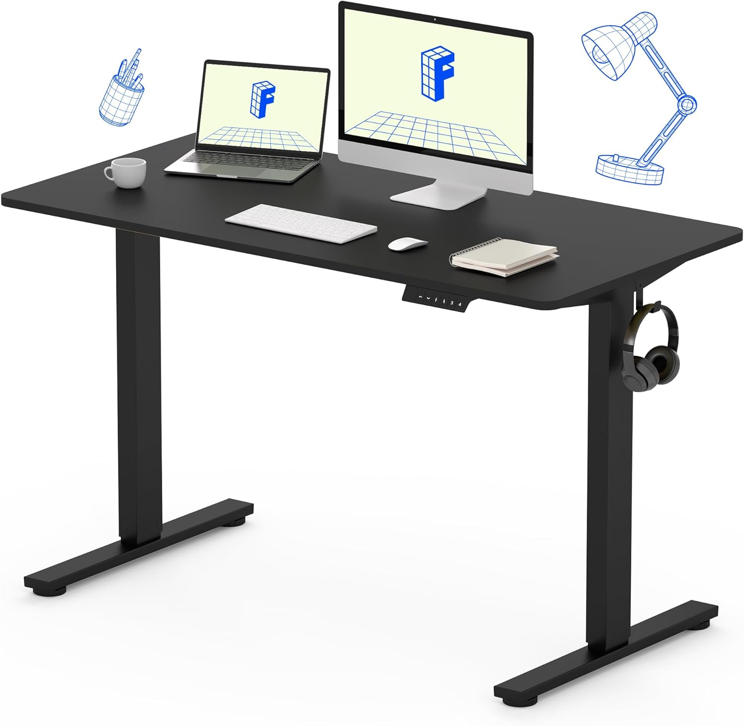 FLEXISPOT Standing Desk Adjustable Height Electric Home Office Desks