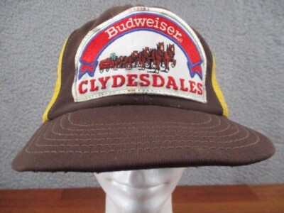Vintage Budweiser Clydesdale Horses Snapback Trucker Hat