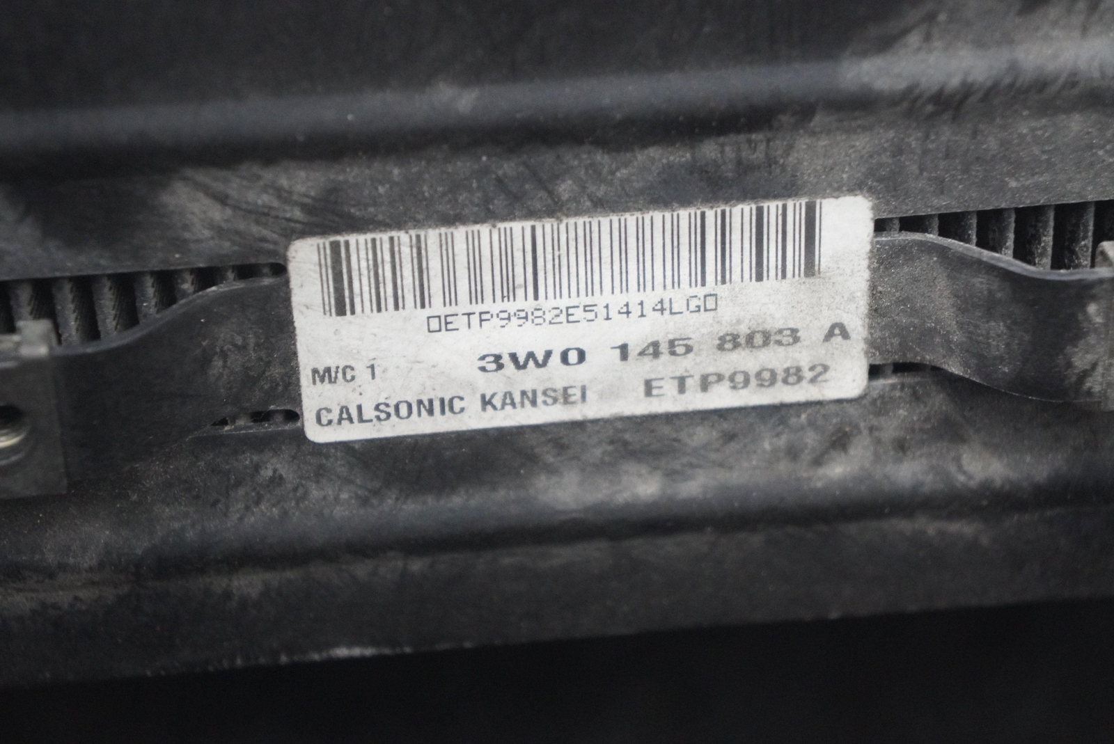 Left Turbo Intercooler Charge Air Cooler 3W0145803A Bentley Continental GT 2005
