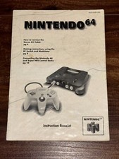 System Booklet NUS-S-HB-USA N64 Nintendo 64 I...