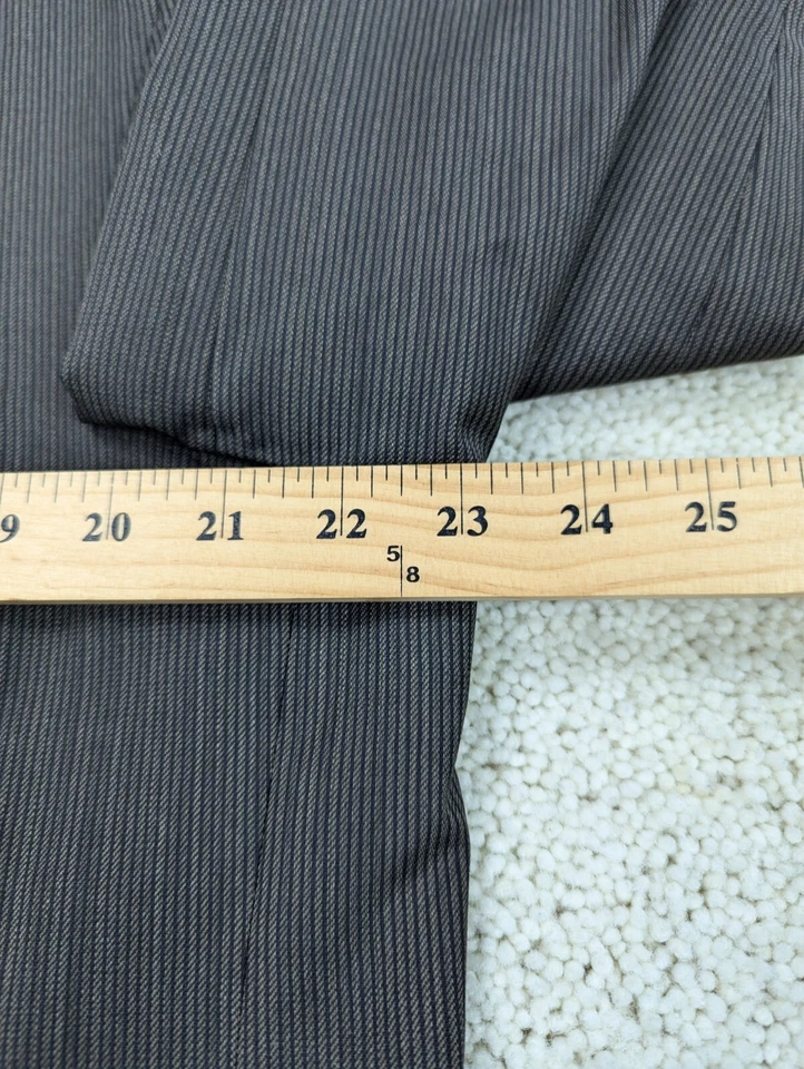 Terno Tallia Uomo Masculino 44R 38x28 Lã Verde Marrom Vintage 2 Peças Feito na União EUA - Imagem 4 de 4