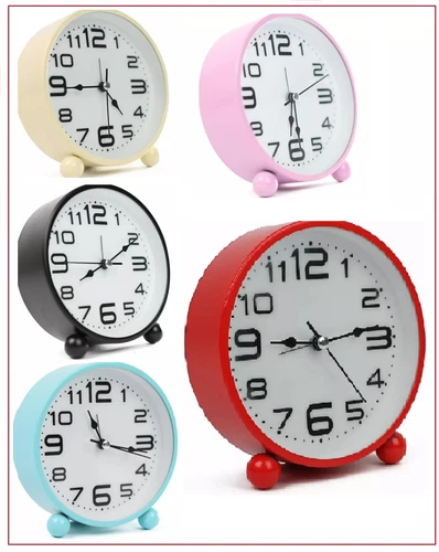Alarm Clocks Bedside Silent Non Ticking Table Clock With Large Display