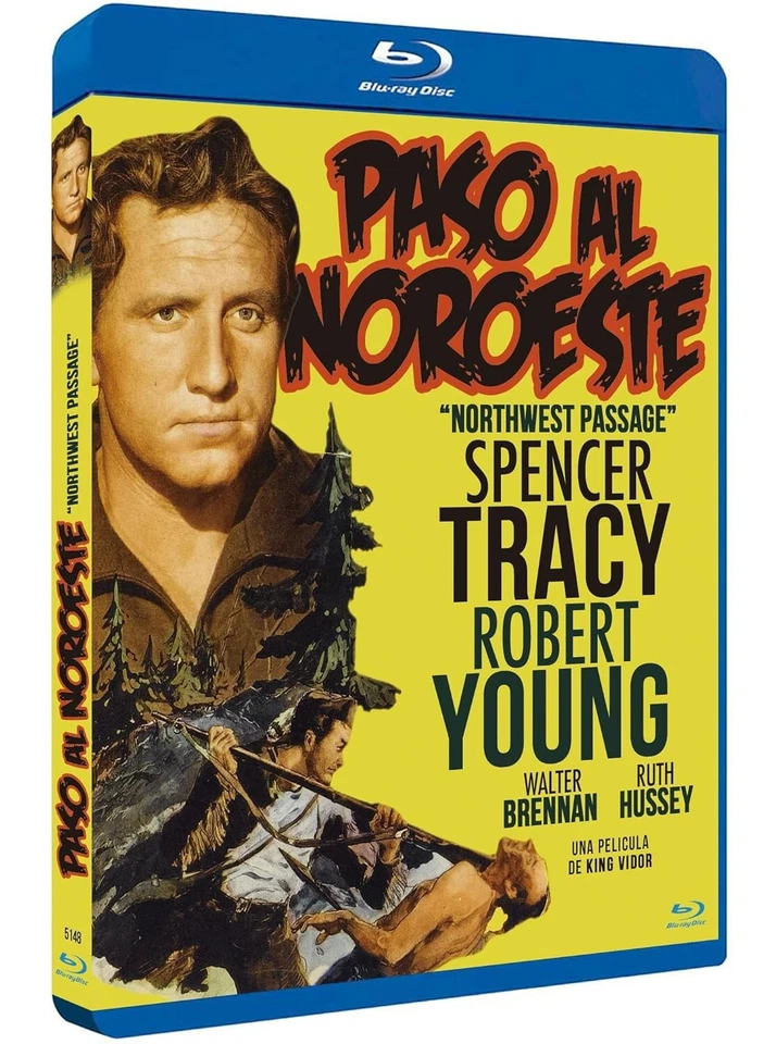 Nordwest Passage- Spencer Tracy, Walter Brennan, King Vidor Blu-Ray NEU dt. Ton