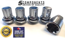 Silver Locking Wheel Nuts fit FORD FIESTA MK5 MK6 MK7 MK8 M12 X 1.5 OE STYLE