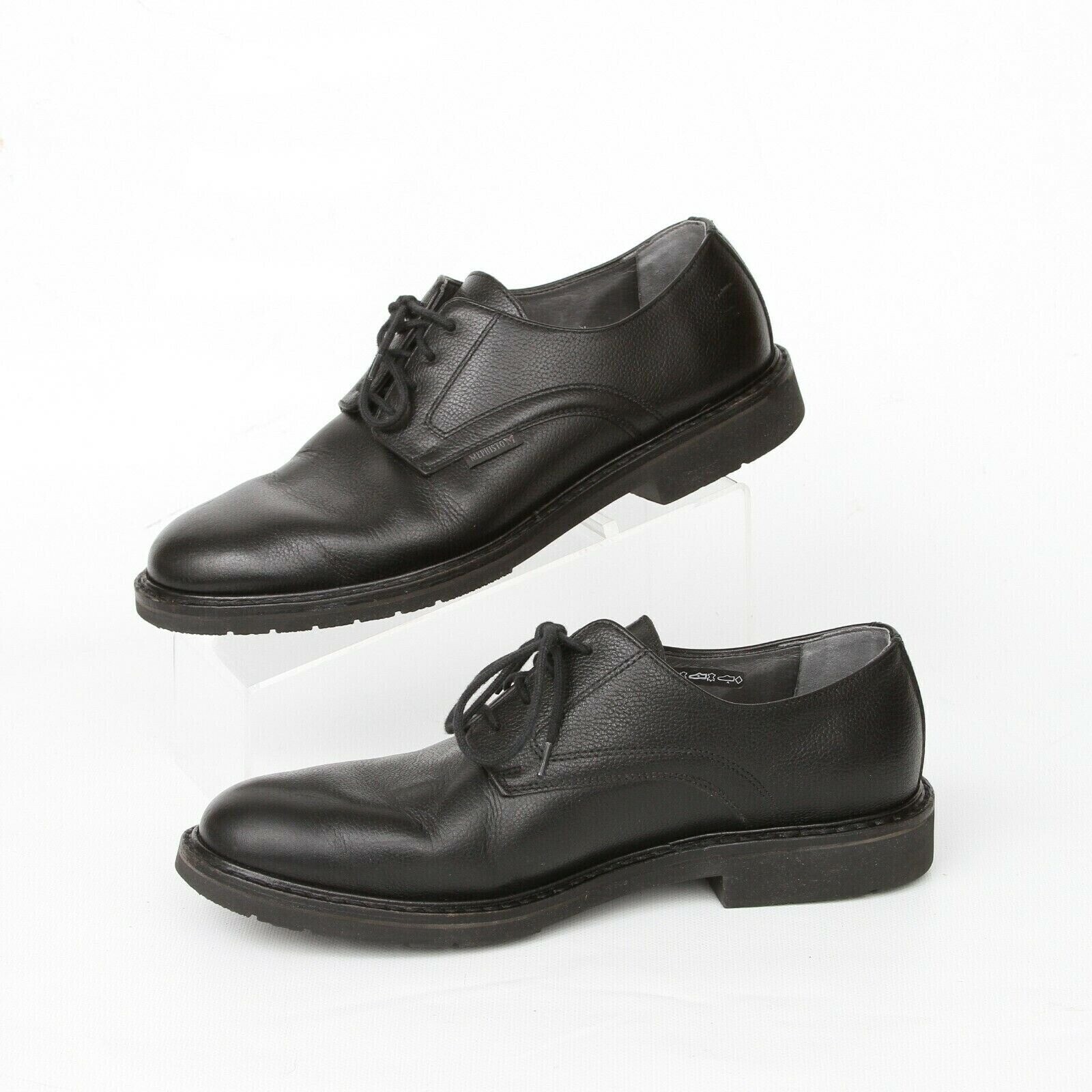 SAOLA Abito casual Mephisto Marlon nero pelle ciottoli comodo derby Oxford uomo 9