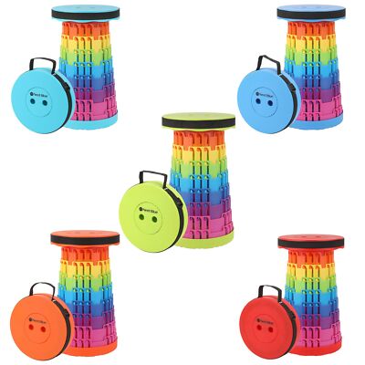 Klapphocker Tragbarer Sitz Teleskop Camping Faltbar Outdoor Angeln Hocker