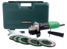Angle Grinder 4-1/2-Inch Includes 5 Grinding Wheels and Hard Case 6.2-Amp Motor