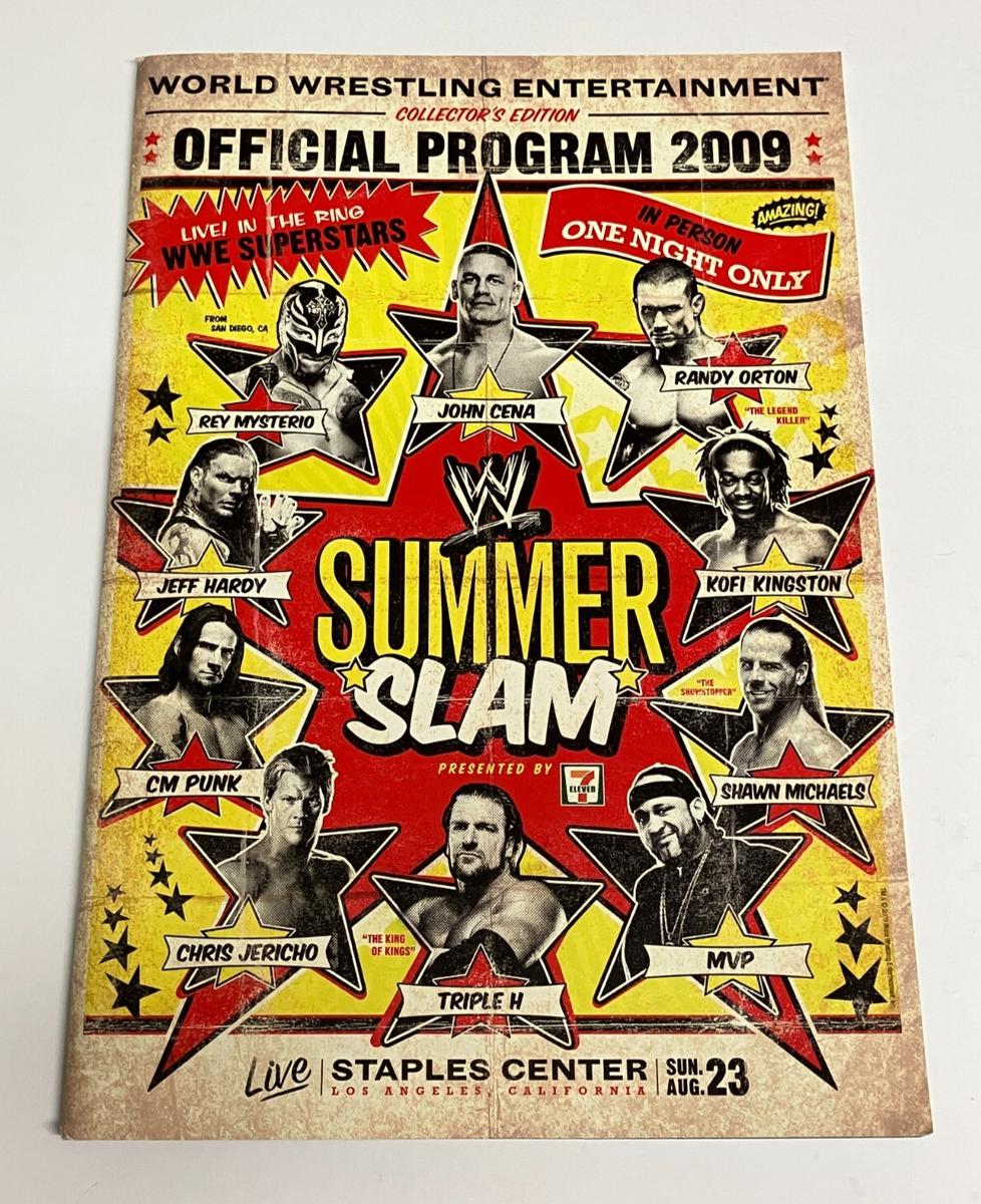 WWE 2009 SUMMER SLAM Official Program 8-23-2009 Staples Center | eBay