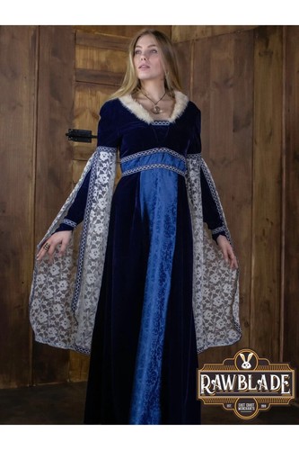 Lordly Robe Robe lordly Aura enchanteresse bleue pour LARP, Renaissance Faire ...