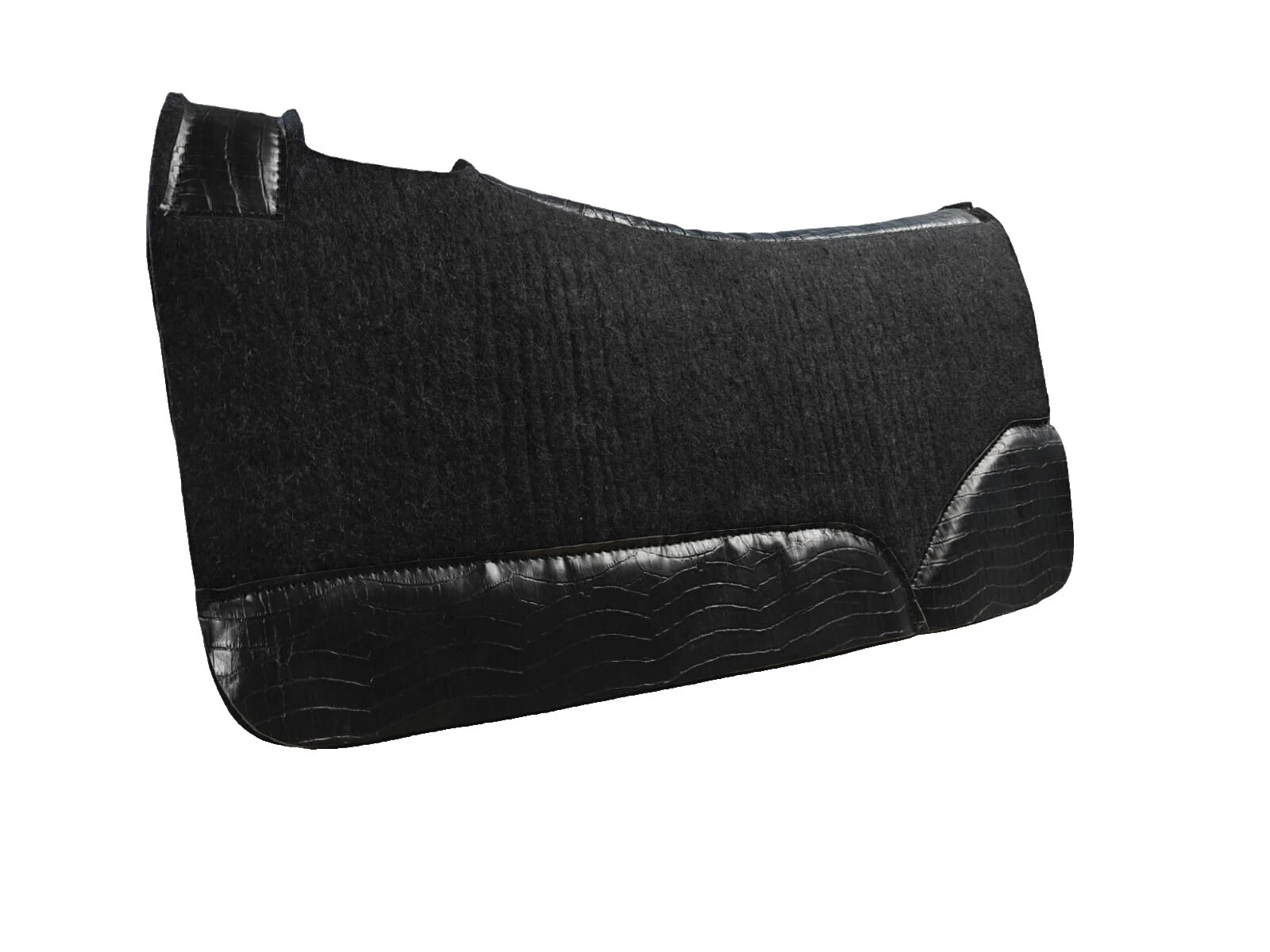 Черные английские подкладки для седла лошади