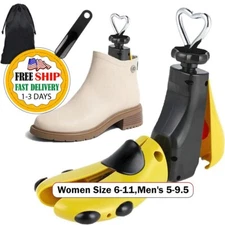 Ensanchador De Zapatos Para Hombres Y Mujeres Ajustable Para Árbol Amarillo NEW