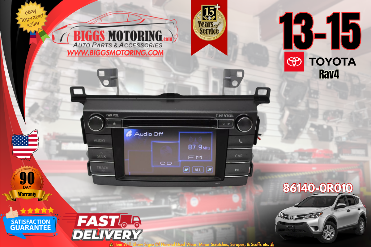 2013-2015 Toyota Rav4 100071 Radio Stereo Cd Player Display Screen