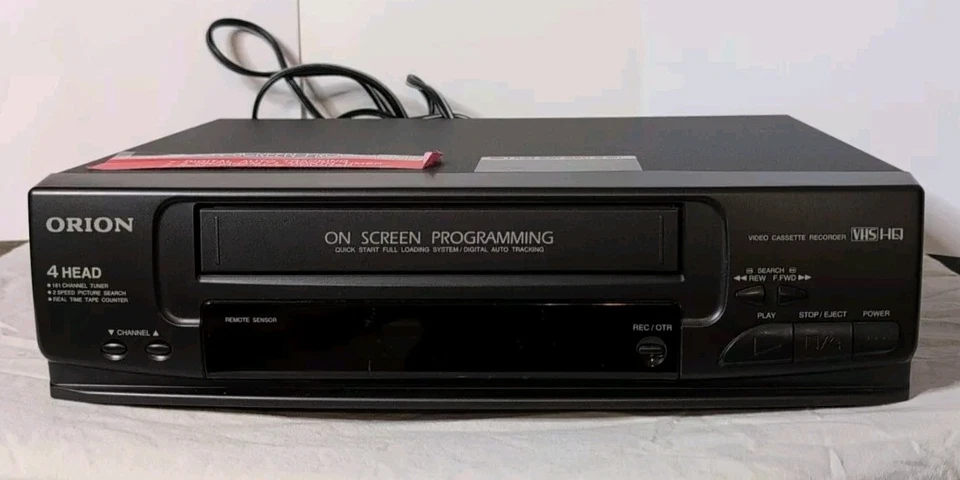 Orion VCR VR0220 On Screen Programming Digital Auto Tracking Working No Remote - Image 4 of 4
