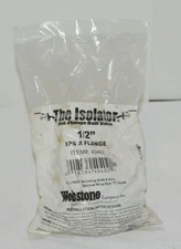 Webstone Valve 40402 1/2" IPS x Flanged Forged Brass Full Port Isolator Ball