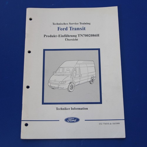 Ford Transit Übersicht Motor Getriebe Elektrik usw Technisches Service Training