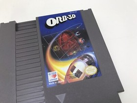 ORB-3D (Nintendo Entertainment System, 1990) NES Cartridge, Sleeve & Manual