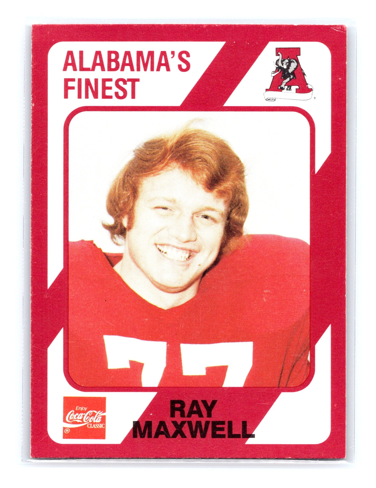 1989 Collegiate Collection Coke Alabama (580) Football #511 Ray Maxwell