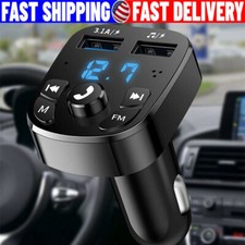 Bluetooth 5.0 Car Wireless FM Transmitter Adapter 2USB PD Charger Hands-Free lot