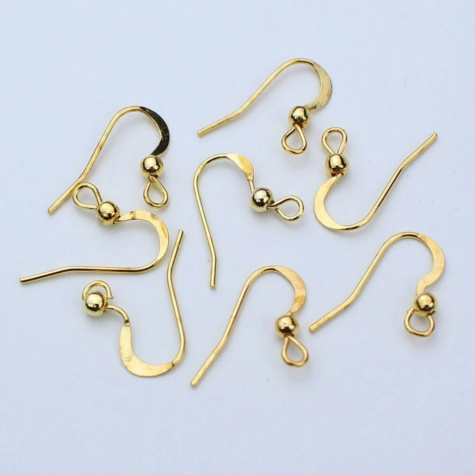100pcs/lot 19x18mm Earring Hooks Findings Ear Wires Hooks for DIY Jewelry Making - Image 3 of 4