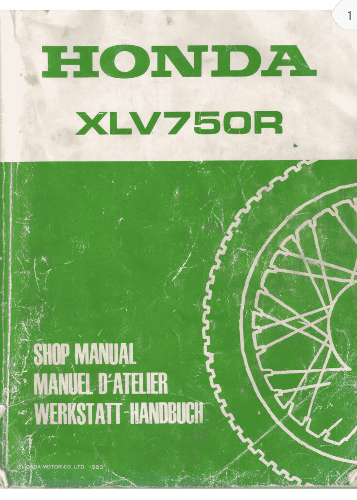 HONDA XLV750 XLV750R 1983 1984 1985 Workshop Manual Service