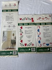 Stencil Ease Home Decor Stencils Sweet Royal Heart Border Hearts New Lot of 3