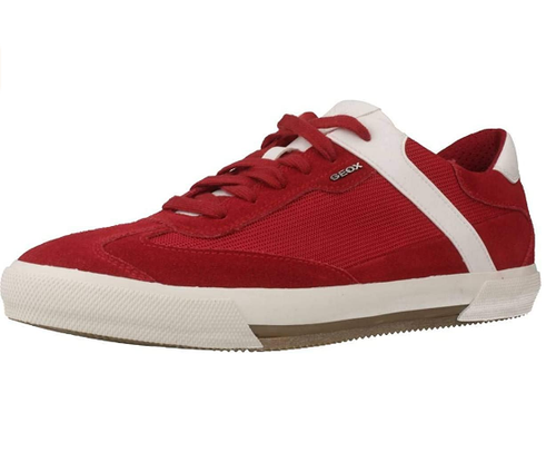 GEOX Men\u0026#039;s U Kaven B Low Top Sneakers, Red | eBay