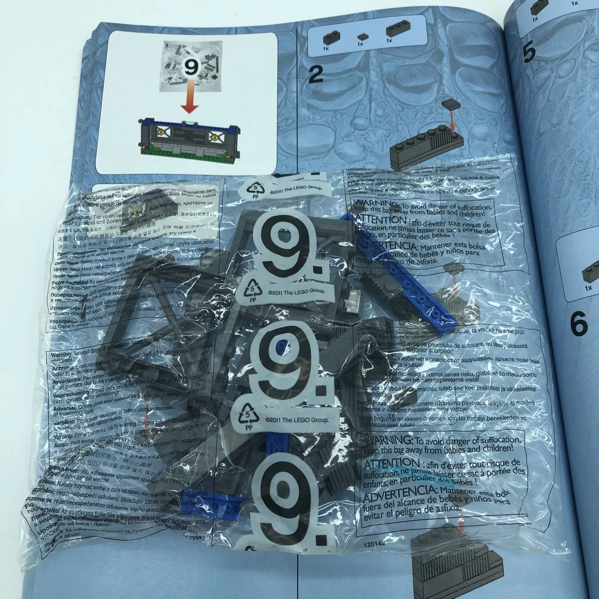 LEGO 75919 Indominus Rex Breakout SEALED BAG 9 ONLY Jurassic World Partial Wall