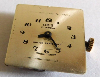 PIN LEVER 2 LADY ORIS 17 JEWELS NOT RUNNING FOR PARTS or REPAIR. USED