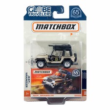 Matchbox Globe Travelers Jeep Wrangler   -Bended Card