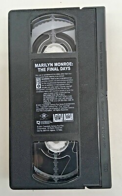 Marilyn Monroe: The Final Days  - 2001 VHS
