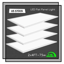 2x4FT LED Panel Light Fixture 75W Dimmable Drop Ceiling Flat LED Troffer Fixture