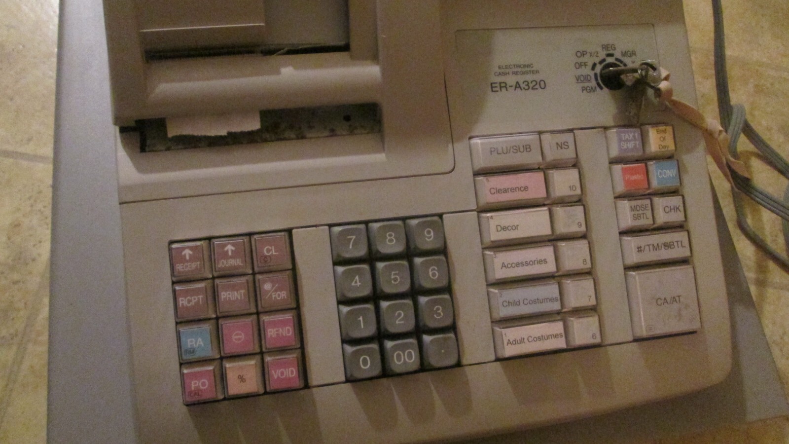 Sharp Electronic Cash Register ERA320 Cash Drawer with KEYS eBay