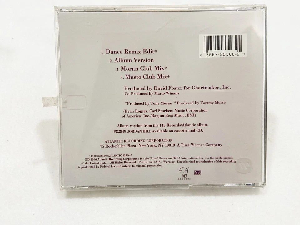 JORDAN HILL - For The Love Of You - CD - Single - VG — 第 2/3 张图片